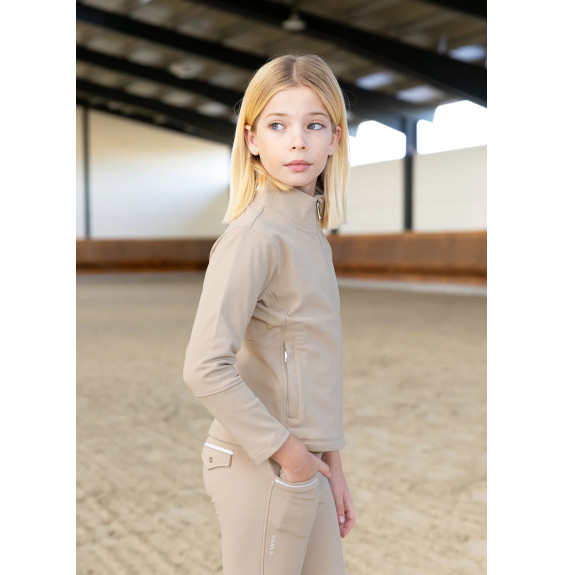 Młodzieżowa Kurtka Polarowa Vera (Beige) Maximilian Equestrian