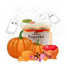 Kopytka Dynia w Karmelu Halloween 2024 Candy Horse