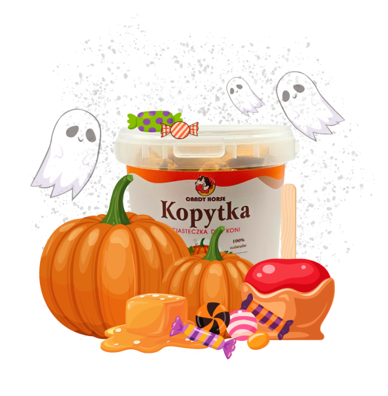 Kopytka Dynia w Karmelu Halloween 2024 Candy Horse